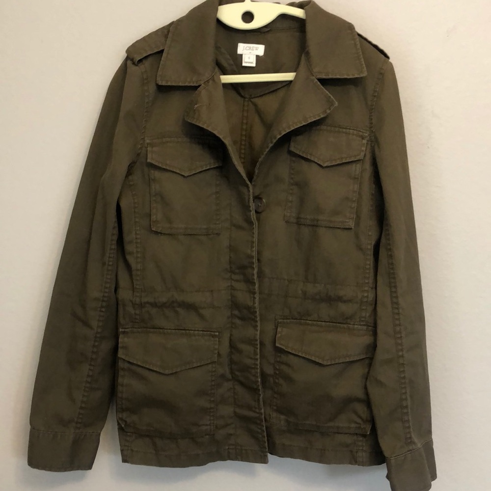 J.Crew Khaki Olive Green Cargo Field Jacket S